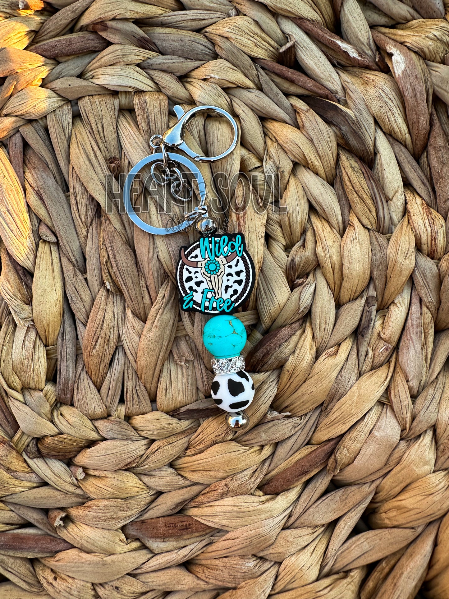 Wild and free keychain