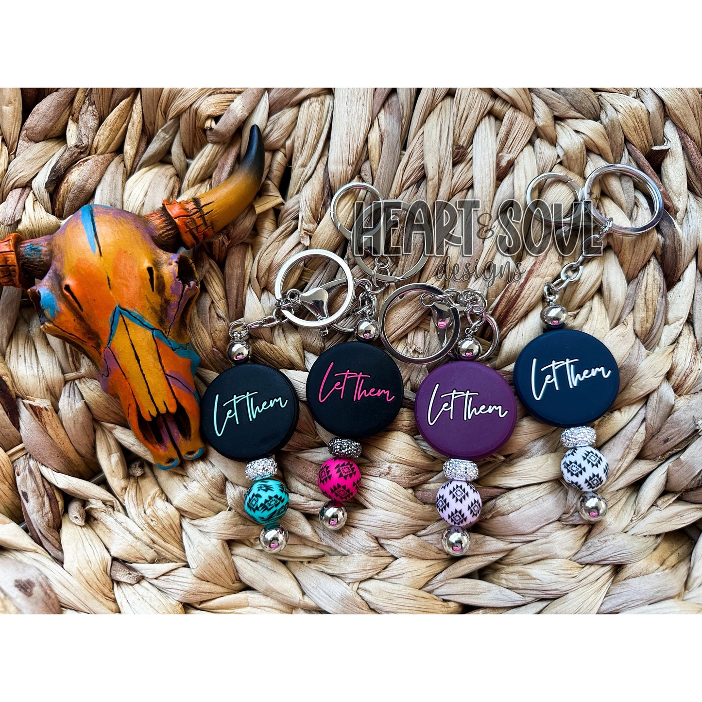 Let them Aztec keychain