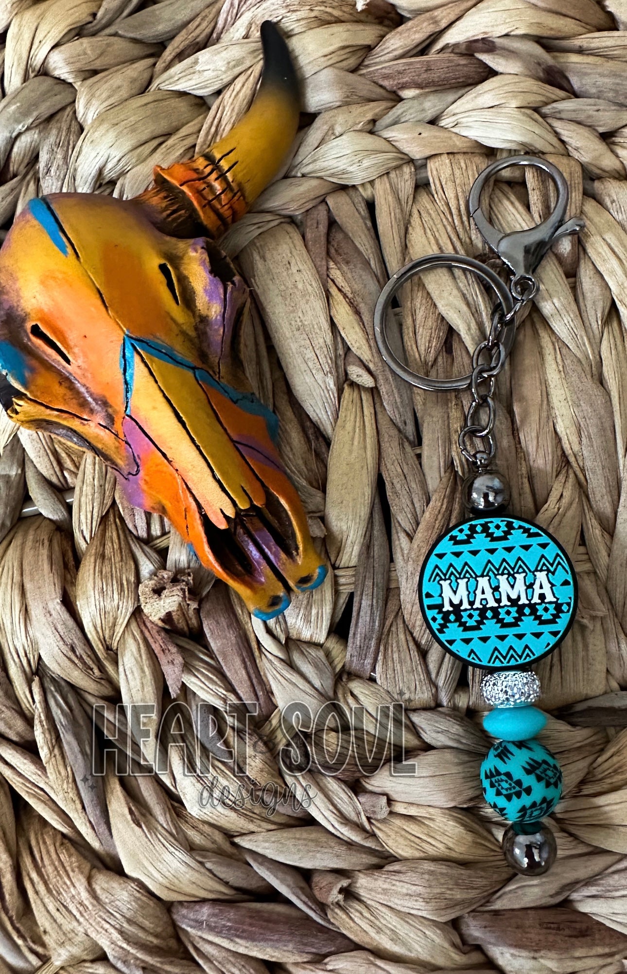 Mama Aztec keychain